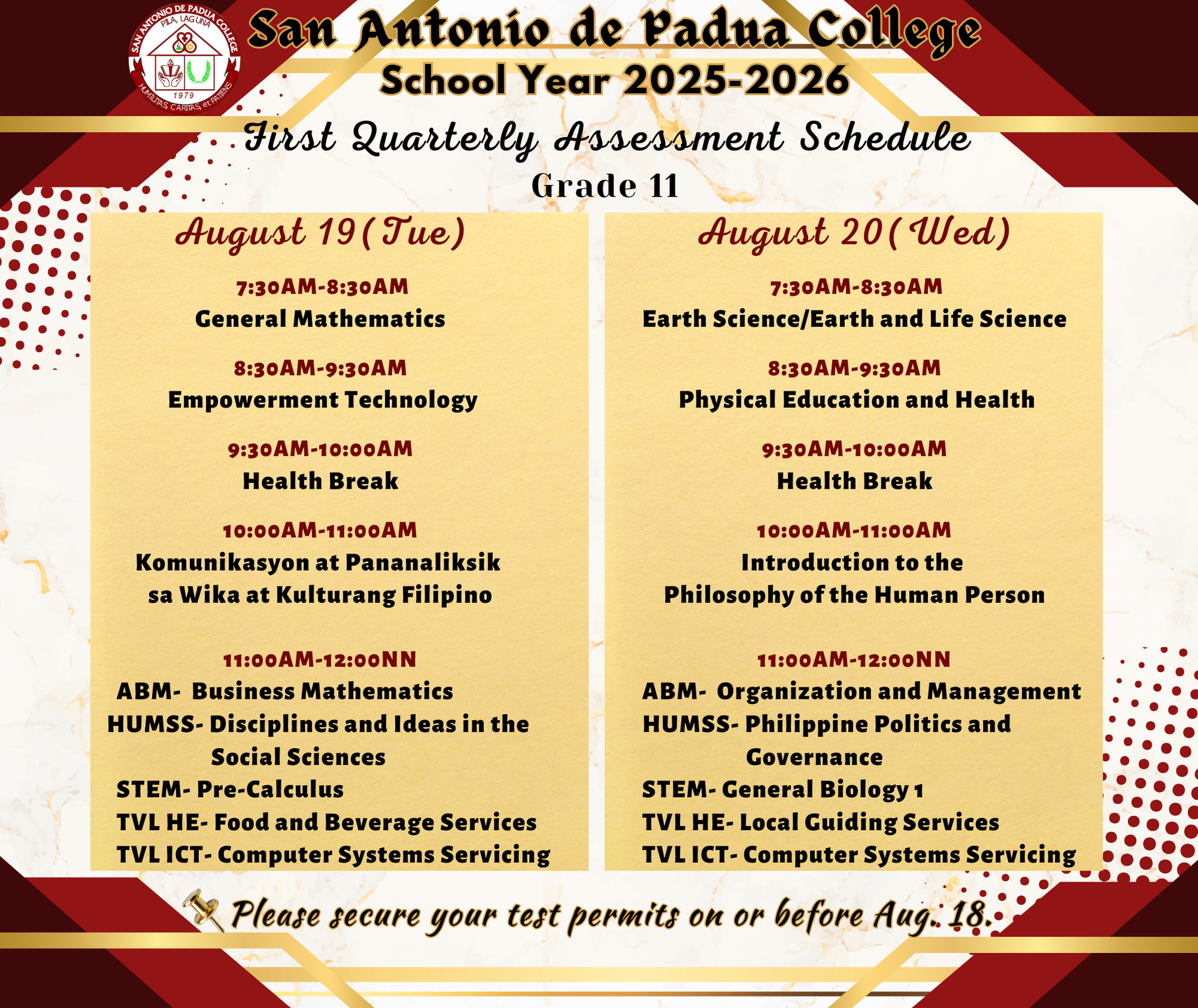 Attachment SAPC Grade 11 1st QA Sched.png