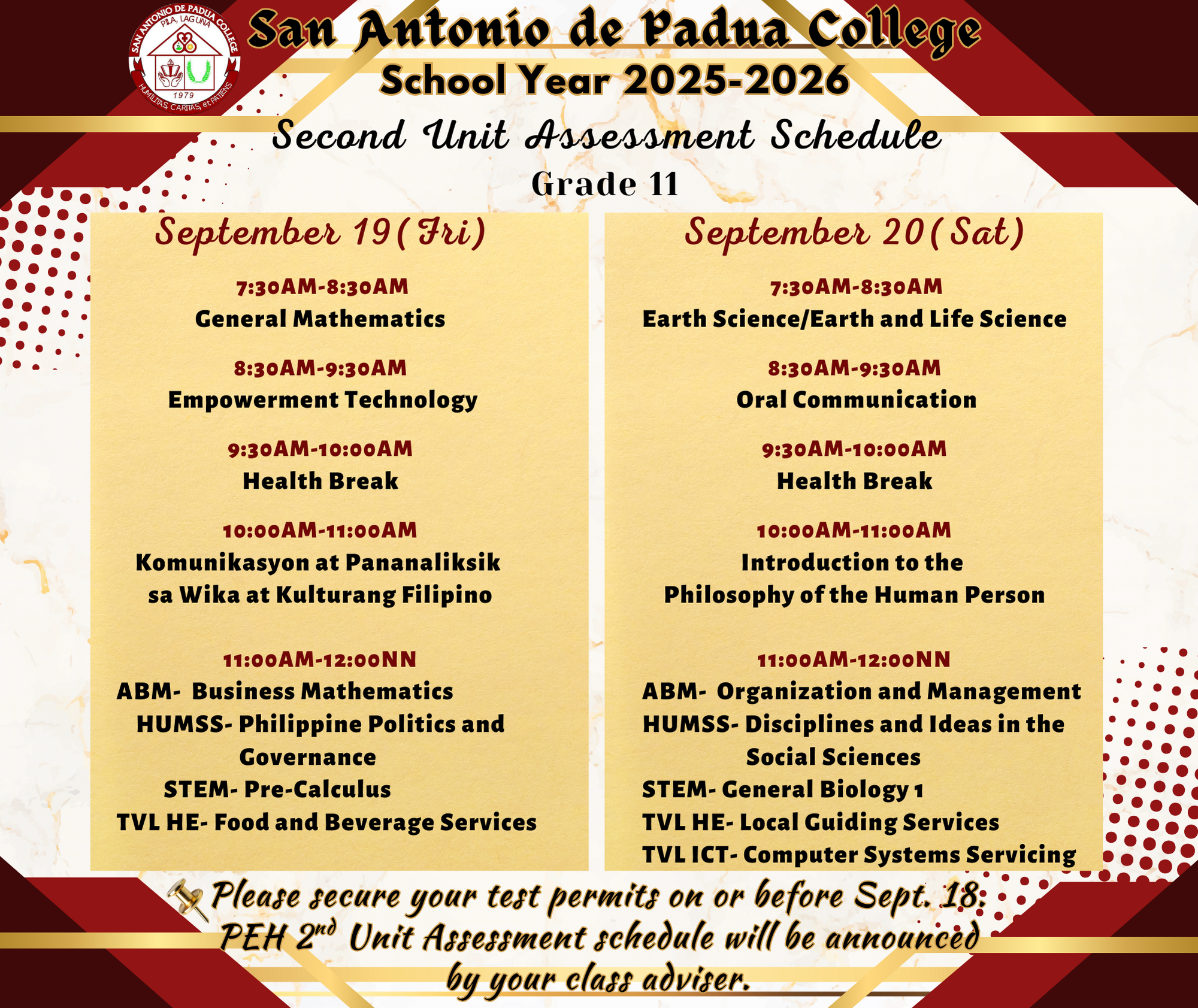 Attachment SAPC G11 2nd Unit Assessment Sched.png